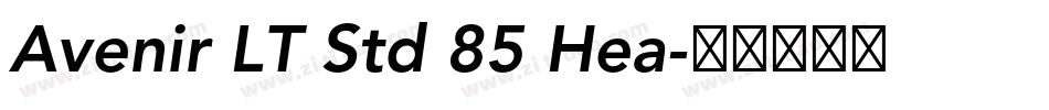 Avenir LT Std 85 Hea字体转换